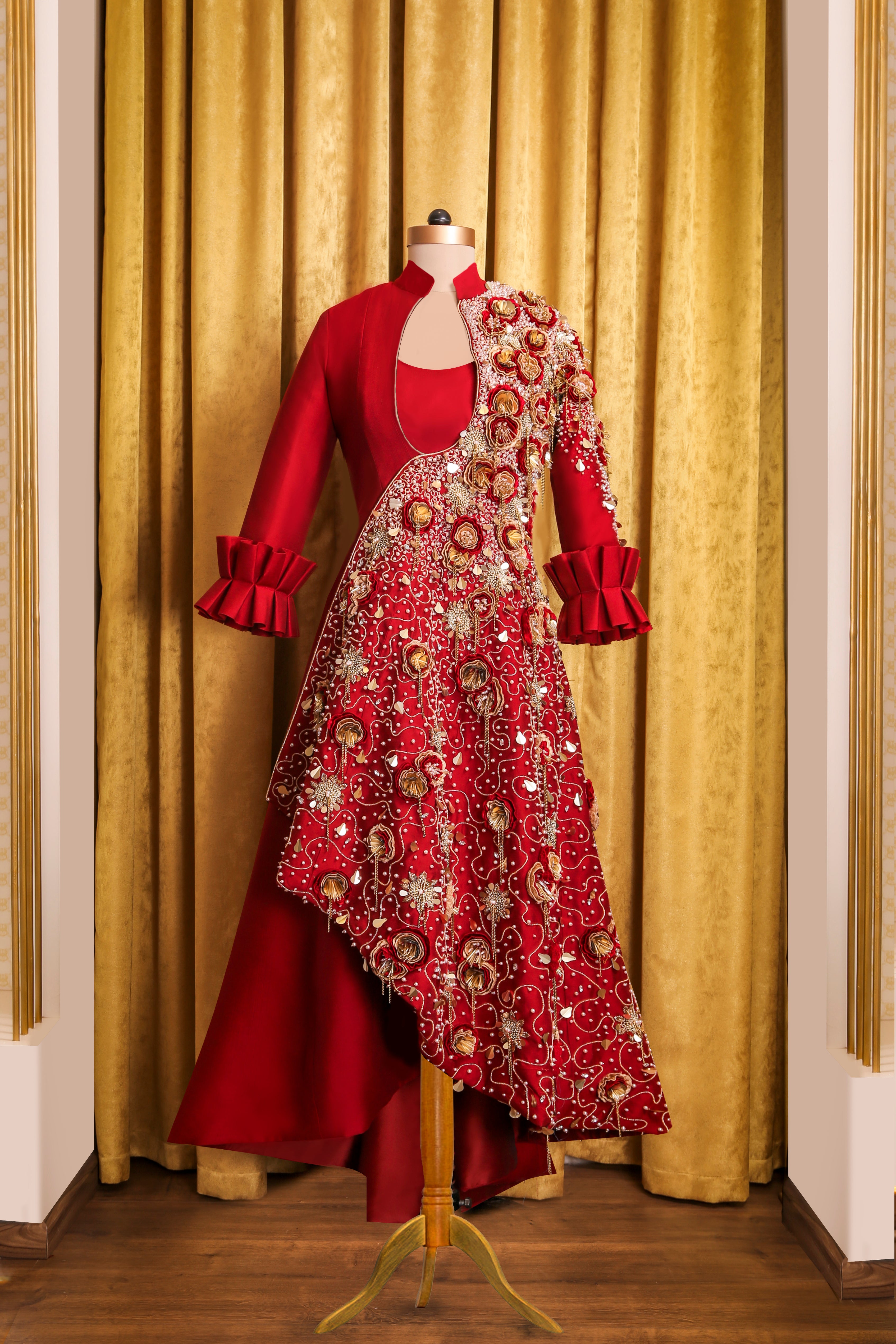 Ayat Embroidered Jacket with Dress