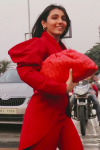 Masoom Minawala Deliquescence Red Pantsuit